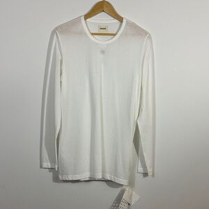 KHAITE Classic Cream Long Sleeve Top